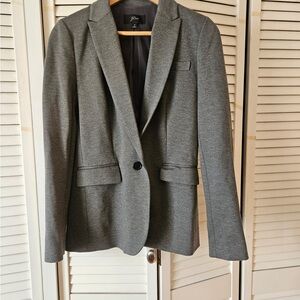 J. Crew gray single button jacket. Size 2. Lightly worn.